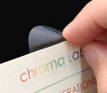 Load image into Gallery viewer, 1&quot; Crystal Clear Wafer Seals: 1,000/Roll - Pef. &amp; Non-Perf.