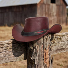 Load image into Gallery viewer, Ruby Maverick- Men’s Leather Hat