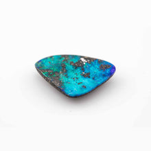 Load image into Gallery viewer, Triangle Natural Australian Boulder Opal Loose Gemstone Green&amp; Blue 9.44ct