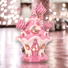 Load image into Gallery viewer, 10&quot; LED Pink Candy Castle by December Diamonds