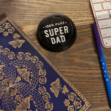 Load image into Gallery viewer, 100% Pure Super Dad Glass Dome Paperweight | In a Gift Box