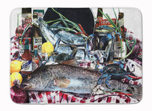 Load image into Gallery viewer, Fish and Beers from New Orleans Machine Washable Memory Foam Mat 1001RUG
