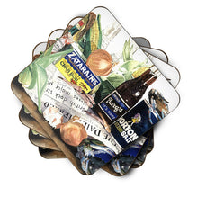 Load image into Gallery viewer, Barq's, Crabs, and spices Coasters - Set of 4 Lightweight Foam, Absorbent Drink Coasters