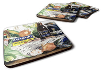 Load image into Gallery viewer, Barq's, Crabs, and spices Coasters - Set of 4 Lightweight Foam, Absorbent Drink Coasters
