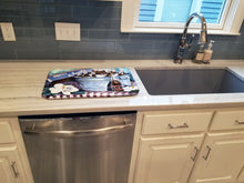 Load image into Gallery viewer, Barq's and old washtub Dish Drying Mat – Absorbent, Artistic Kitchen Essentials 1003DDM