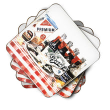 Load image into Gallery viewer, Barq's oysters Coasters - Set of 4 Lightweight Foam, Absorbent Drink Coasters