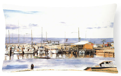 Pass Bait Shop Decorative   Canvas Fabric Pillow