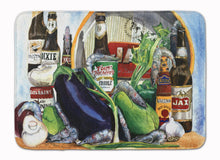Load image into Gallery viewer, Eggplant and New Orleans Beers  Machine Washable Memory Foam Mat 1007RUG