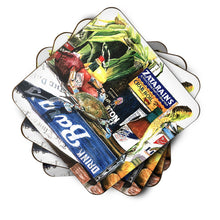 Load image into Gallery viewer, Crab in the Middle Coasters - Set of 4 Lightweight Foam, Absorbent Drink Coasters