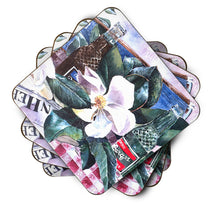 Load image into Gallery viewer, Barq's and Magnolia Coasters - Set of 4 Lightweight Foam, Absorbent Drink Coasters
