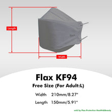 Load image into Gallery viewer, [100PCS] KN Flax KF94 Gray Mask Made in Korea | FDA Regd.