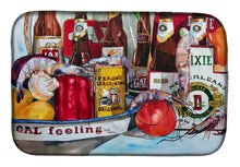 Load image into Gallery viewer, Veron's and New Orleans Beers Dish Drying Mat – Absorbent, Artistic Kitchen Essentials 1010DDM