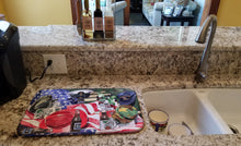 Load image into Gallery viewer, Barq's and Armed Forces Dish Drying Mat – Absorbent, Artistic Kitchen Essentials 1012DDM