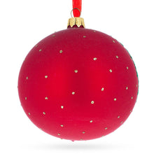 Load image into Gallery viewer, Cozy Bear Family Glass Ball Christmas Ornament 4 Inches