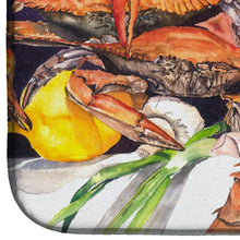 Load image into Gallery viewer, Veron's and Crabs Dish Drying Mat – Absorbent, Artistic Kitchen Essentials 1016DDM