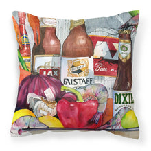 Load image into Gallery viewer, New Orleans Beers and Spices Decorative   Canvas Fabric Pillow 1017