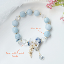 Load image into Gallery viewer, Blue Jade Fountain Of Youth Bracelet