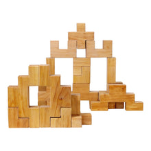 Load image into Gallery viewer, **Pre-order (Ships in 2-3 Weeks)**19 Pcs Wooden Stairway Building Blocks Set