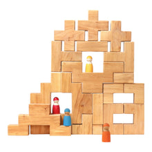 Load image into Gallery viewer, **Pre-order (Ships in 2-3 Weeks)**19 Pcs Wooden Stairway Building Blocks Set