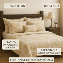 Load image into Gallery viewer, DaDa Bedding Cottage Floral Blossoming Patchwork Quilted Coverlet Bedspread Set (DXJ103112)