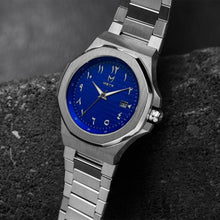 Load image into Gallery viewer, DS103SS - DAY TRIP STEEL SILVER &amp; BLUE WATCH