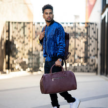 Load image into Gallery viewer, AM1047SS - AMBASSADOR ROSE GOLD &amp; BLUE WATCH