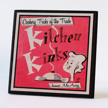 Load image into Gallery viewer, Funny Vintage Cookbook Cover Kitchen Coasters