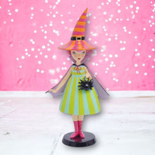Load image into Gallery viewer, 10in Witch with Orange Hat by December Diamonds