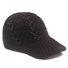 Load image into Gallery viewer, Elsa Winter Baseball Hat in Black
