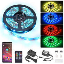 Load image into Gallery viewer, Yescom 16ft LED Strip Light Bluetooth App Music Remote Multi-Color