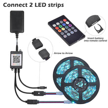 Load image into Gallery viewer, Yescom 16ft LED Strip Light Bluetooth App Music Remote Multi-Color