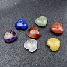Load image into Gallery viewer, 7 Chakra Healing Hearts Crystal Box