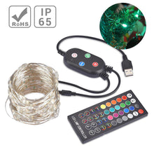 Load image into Gallery viewer, Yescom LED Christmas Light APP Bluetooth Remote Control Mulit-Color 33ft