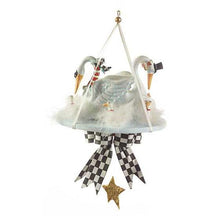 Load image into Gallery viewer, 12 Days 7 Swans a-Swimming Ornament by Patience Brewster