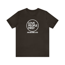 Load image into Gallery viewer, Love People First Tee (White Print)