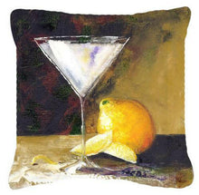 Load image into Gallery viewer, Lemon Martini by Malenda Trick Canvas Decorative Pillow TMTR0035PW1414