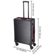 Load image into Gallery viewer, Byootique Rolling Studio Makeup Case with Lighted Mirror &amp; Legs, XL