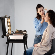 Load image into Gallery viewer, Byootique Rolling Makeup Case with Lighted Mirror &amp; Legs 26 inch