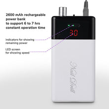 Load image into Gallery viewer, Yescom Electric Nail Drill File Manicure Machine Rechargeable