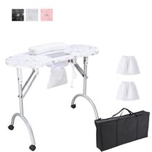 Load image into Gallery viewer, Yescom Foldable Nail Table with Vent Manicure Nail Art