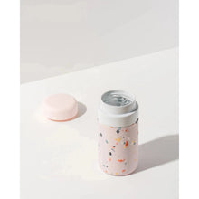 Load image into Gallery viewer, 12oz Terrazzo Porter Insulated Bottle In Blush | Insulated Ceramic Bottle