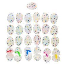 Load image into Gallery viewer, Set of 25 Religious Plastic Easter Eggs with Cross