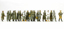 Load image into Gallery viewer, Preiser 16578 HO Scale Unpainted Figure Sets -- 2 Guards Escorting 17 Prisoners