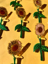 Load image into Gallery viewer, Sunflowers Acrylic Statement Earrings