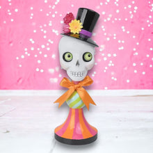 Load image into Gallery viewer, 14.5in Quirky Skull Pedestal by December Diamonds