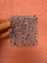 Load image into Gallery viewer, Shimmer clear and blue travel earring holder