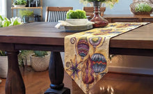 Load image into Gallery viewer, DaDa Bedding Bohemian Ornaments Colorful Holiday Lanterns Tapestry Dining Table Runner (14916)