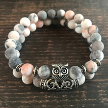 Load image into Gallery viewer, Pink Zebra Jasper Positivity Bracelets