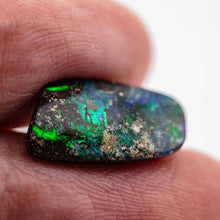 Load image into Gallery viewer, Natural Australian Boulder Opal Loose Gemstone Green&amp; Blue&amp; Purple 3.48ct