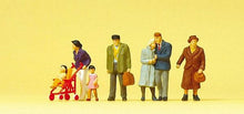 Load image into Gallery viewer, Preiser 10564 HO Scale Pedestrians -- Pedestrians w/Stroller pkg(6)